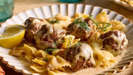 Swedish Meatball Pasta Bake