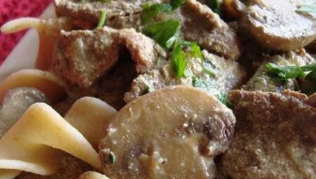Beef and Mushroom Stroganoff, Aussie Style