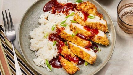 Air Fryer Chicken Katsu with Homemade Katsu Sauce