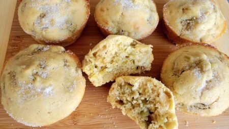 Rhubarb Almond Muffins