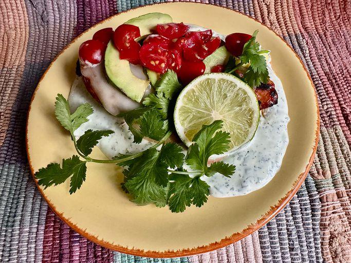 Chicken Laredo with Cilantro Cream